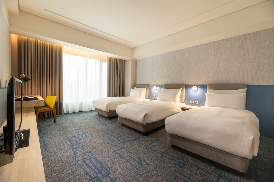 3名1室でも快適｜正ベッド3台確約♪【往路/午前発＊復路/午後発】チャイナエアラインで行く！成田発/台湾桃園空港着　3泊4日　ミラマーガーデン台北にご宿泊